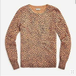 JCrew cashmere spotted sweater